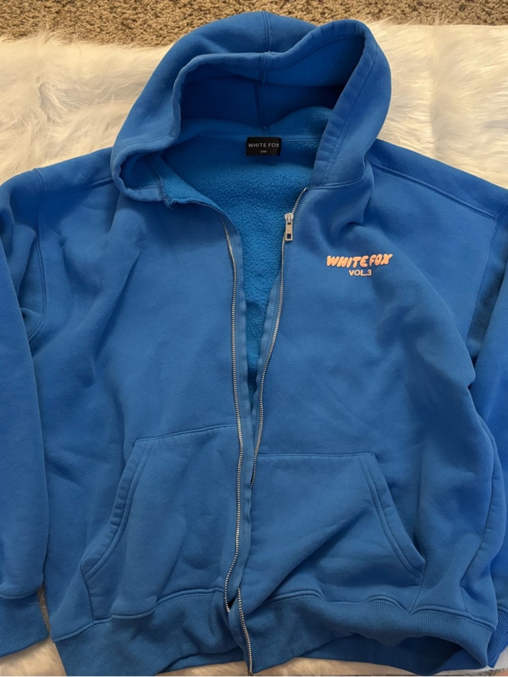 WHITE FOX Vol.3 Offstage Hoodie Azure Size S/M - Picture 2 of 6